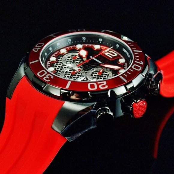 Pro Diver Red 50mm Men's Watch! New! - Picture 7 of 10